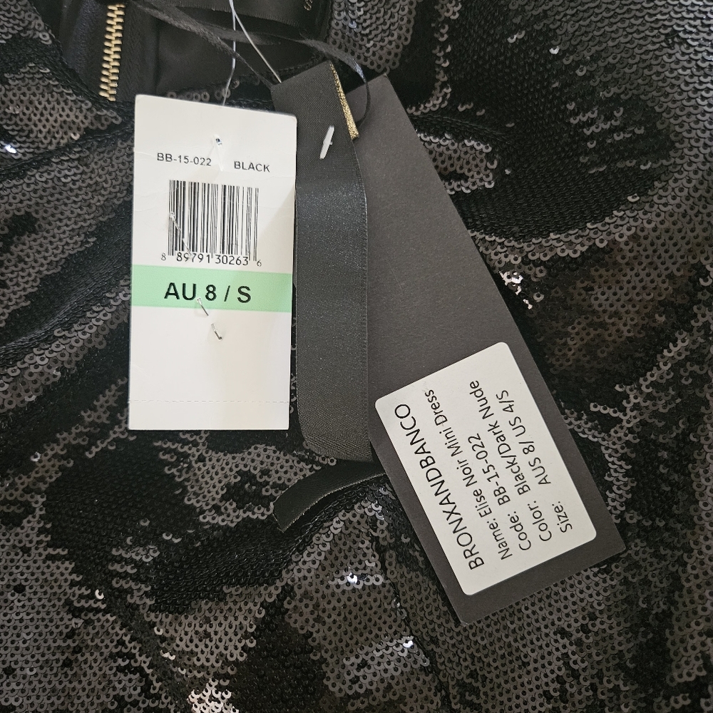 BRONX AND BANCO  ELISE NOIRMINI DRESS S NWT - Picture 9 of 10